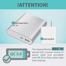 Load image into Gallery viewer, PerfectPrime HP0810 Portable Electric Heating Blanket